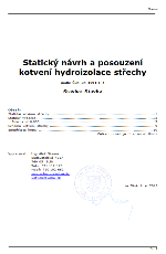 Schéma zatížení střechy